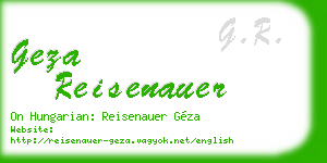 geza reisenauer business card
